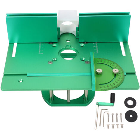 Système de plaque de toupie pour banc de travail du bois, hauteur réglable, levage manuel de Table, vert (1/5)