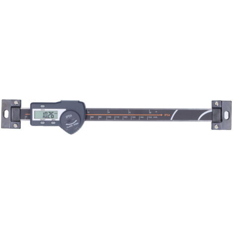 Pied à coulisse horizontal IP54 avec écran LCD, outil de mesure linéaire numérique avec réinitialisation des données à zéro, maintien de 0 à 150 mm / 0,0 à 5,9 pouces (1/5)