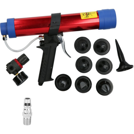 Pistolet à colle pneumatique en verre, 300mm, 46 bars, en alliage d'aluminium, applicateur de calfeutrage permettant d'économiser du travail (Type américain)