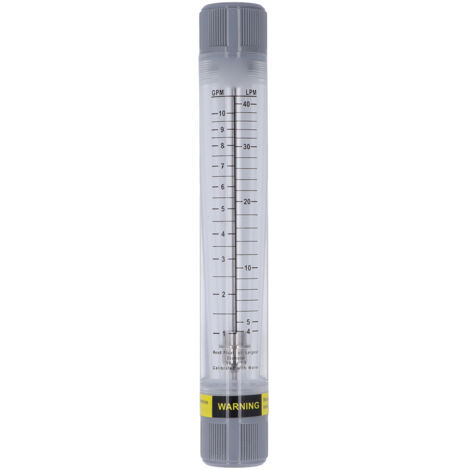 Débitmètre de liquide Type de Tube 1 à 10GPM, échelle précise, débitmètre d'eau en acrylique Transparent, filetage femelle G1 (1/5)