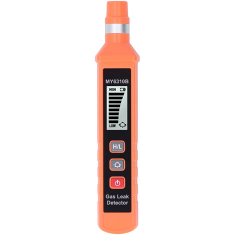 Détecteur de fuite de gaz, alarme sonore et visuelle, écran LCD sensible, Portable, Combustible, pour maison et commerce (1/5)