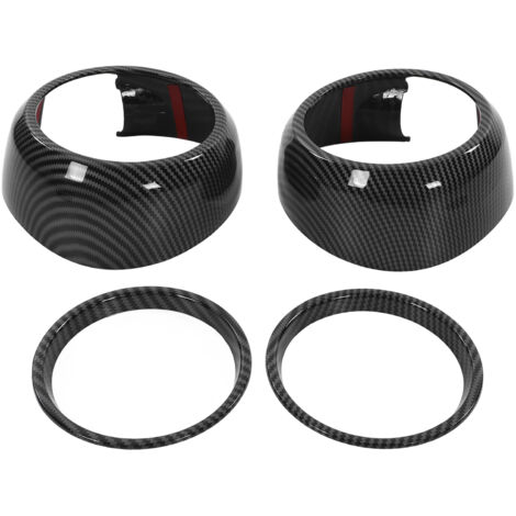 Couvercle de haut-parleur de milieu de gamme en Fiber de carbone, 4 pièces, capots de bordure pour Cooper Hatchback F55 F56 F57 2014 – 2021
