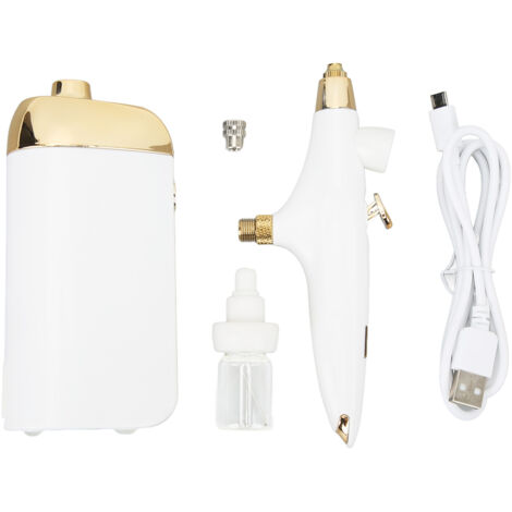 Aérographe Facial à oxygène, maquillage Portable, soins de la peau, Toner, dispositif de pulvérisation à brume Nano, cadeaux pour femmes, ensemble blanc (1/5)