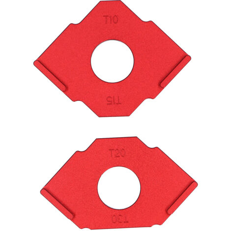Modèles de routeur de gabarit de rayon, routage d'angle en T en alliage d'aluminium T10 T15 T20 T30 2 pièces (1/5)