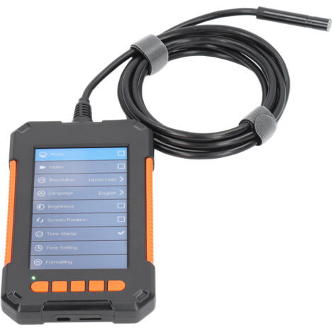 Endoscope industriel 1080P, Endoscope numérique, caméra d'inspection des égouts, écran IPS 4,3 pouces, objectif 8mm, 2 mètres (1/5)