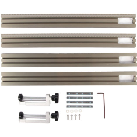 Rail de guidage pour Machine de découpage, support auxiliaire réglable en alliage d'aluminium de 500mm pour fraisage et gravure (1/5)