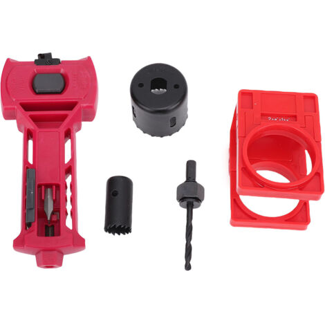 Kit d'installation de loquet de porte, pour enlever les matériaux supplémentaires, accessoires de montage de scie cloche pour une épaisseur de 1-3/4 pouces et 1-3/8 pouces (1/5)