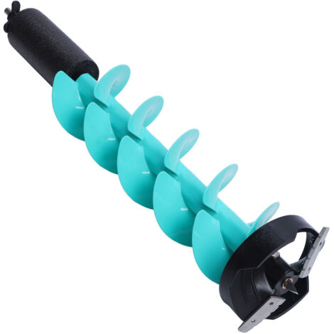 Tarière de pêche sur glace, perceuse électrique flottante en Nylon avec 2 lames et dispositif de localisation, diamètre rotatif de 6 pouces (1/5)