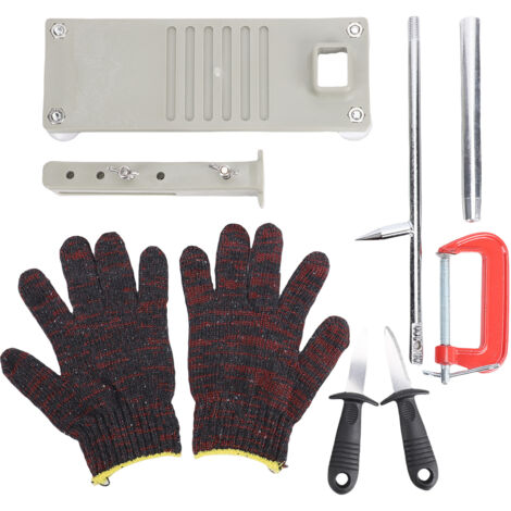 Ouvre-tige réglable en acier inoxydable, Base en plastique, Machine à ouvrir les huîtres, ensemble de gants à pince G pour la maison et le Restaurant (1/5)