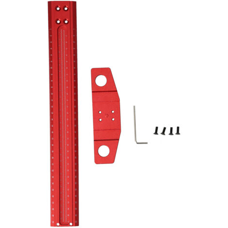 Règle carrée de Type T, jauge de marquage en aluminium à Angle droit pour le travail du verre, 300mm (1/5)