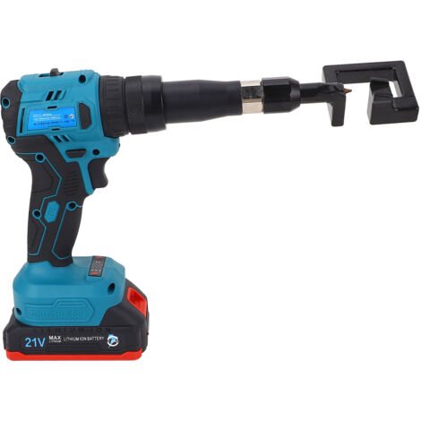 Pince à riveter électrique rechargeable Lithium Light Steel Keel, tête pivotante à 360°, course réglable (1/5)