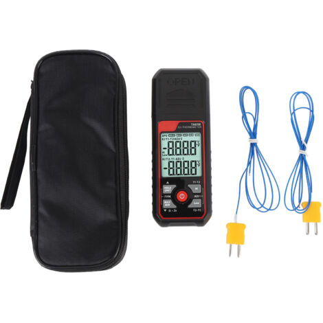 Jauge de température à Thermocouple Type J K, Double canal numérique, plage de mesure de-200 à 1372 ℃ TA611B