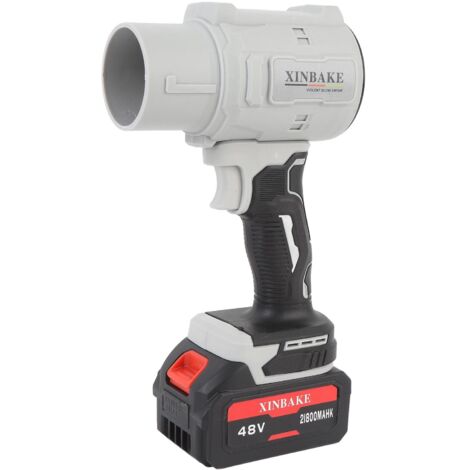 Souffleur de feuilles sans fil, petit modèle, 130 000 tr/min, mini-souffleur électrique portable avec chargeur, 1 batteries de 21,8 Ah, pour voiture, prise UE