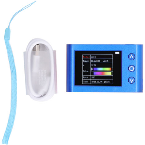 Imageur thermique infrarouge avec écran LCD 2,4 pouces, 8Hz, Interface Micro USB, caméra d'imagerie portable 320x240 (1/5)