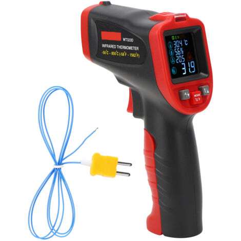 WT323D – 50 ℃ – 850 ℃, thermomètre infrarouge industriel sans contact, outil de mesure de la température (1/5)