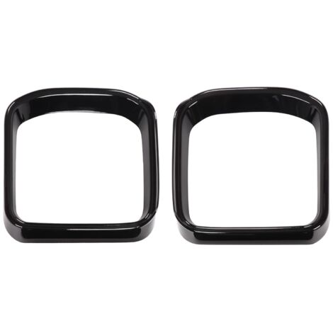 1 paire de couvercle de cadre de rétroviseur gauche droit, garniture de moulage de visière latérale de remplacement pour Land Rover Defender 2020-2022, noir brillant