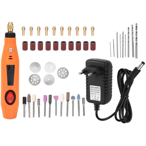 Mini broyeur électrique 12V, ensemble d'outils de polissage et de meulage de Jade, 16 000 tr/min (1/5)