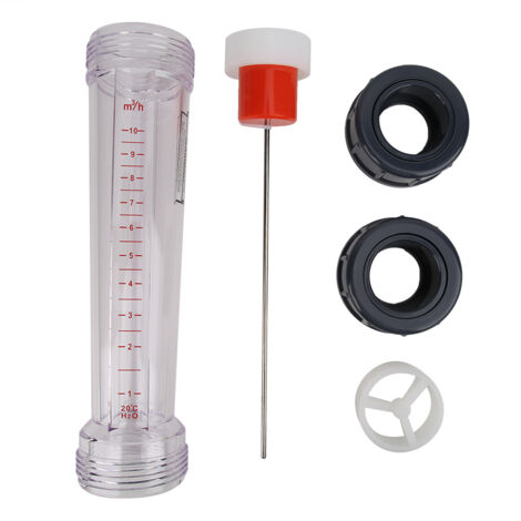 Débitmètre liquide de Type Tube en plastique LZS-40 (D), débit d'eau de haute précision, plage 1-10m H (1/5)