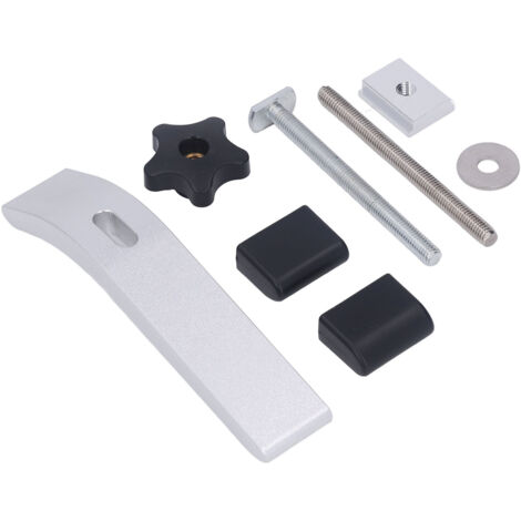 2 jeux de pinces de maintien en T pour le travail du bois, en alliage d'aluminium, accessoires de gabarit CNC 6 2/7 pouces L 1/2 pouces (1/5)