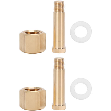 Ensemble de 2 réservoirs de CO2, régulateur d'écrou CGA-320, bouteille de dioxyde de carbone, rondelle de réception filetée et connecteur 1/4 po NPT, accessoire adaptateur (1/5)