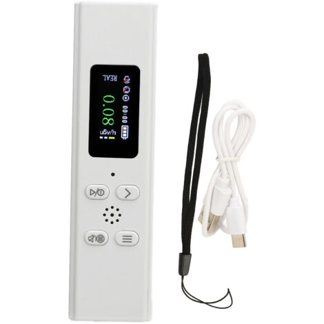 Moniteur de détecteur de rayonnement nucléaire, compteur Geiger Portable à réponse rapide de haute précision avec alarme pour hôpital à domicile (1/5)
