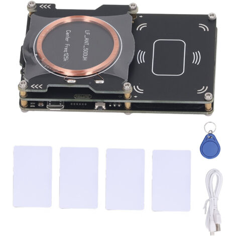 Kit de lecteur de cartes NFC, copieur d'identification IC de mémoire de 512 ko, avec cartes UID et porte-clés pour porte d'appartement 1 T5577 3 (1/5)