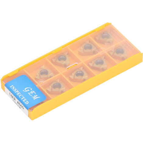 Inserts de filetage externe en carbure, incisifs, efficaces, résistants aux hautes températures, avec boîte de rangement, 10 pièces (1/5)