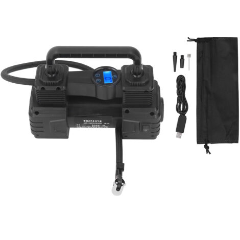 Compresseur d'air 12V, pompe robuste, gonfleur de pneus Portable 120psi avec lumière LED pour voitures, camping-car, balles (1/5)