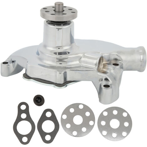 Pompe à eau courte à grand Volume en aluminium, grand débit pour SBC V8 283 327 350 1955 à 1985, galvanoplastie (1/5)