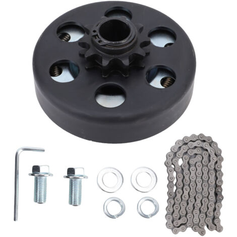 Go Kart – Kit d'embrayage 10 dents, 3/4 pouces de diamètre intérieur, Mini moto avec chaîne 420 de remplacement pour GC160 GC190 GX120 GX140 (1/5)