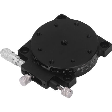 Plate-forme coulissante R Axes, Rotation à 360 °, en alliage d'aluminium, étape de positionnement linéaire manuelle pour Instrument optique (1/5)
