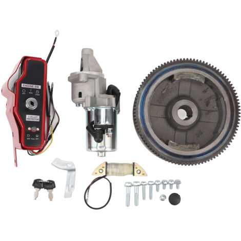 Kit de démarrage électrique, boîtier de commande de volant d'inertie, Conversion pour moteurs stationnaires GX340 11hp GX390 13hp (1/5)
