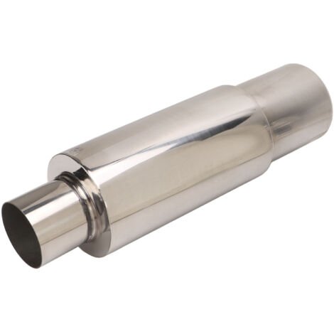 Résonateur de silencieux d'échappement en acier inoxydable, entrée 2,5 pouces, sortie 3,5 pouces, tuyau universel pour voiture (1/5)