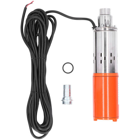 Pompe solaire à courant continu, moteur en cuivre, puits profond, eau Submersible, Kit en acier inoxydable 24V (1/5)