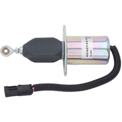 Électrovanne d'arrêt de carburant, haute sensibilité, en acier inoxydable, pour pelle Daewoo DH300 7, DC24V (1/5)