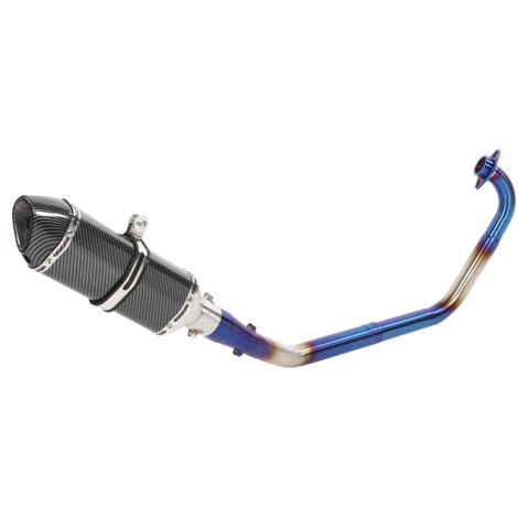 Système d'échappement complet en Fiber de carbone, silencieux à enfiler, adapté à Yamaha YZF R15 V1/V2 0817 (1/5)