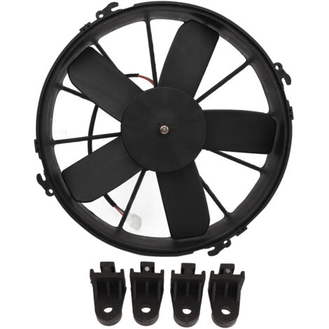 Ventilateur de refroidissement de climatiseur de voiture 24V, 5 pales à faible bruit, puissant et mince pour camion et véhicule (1/5)