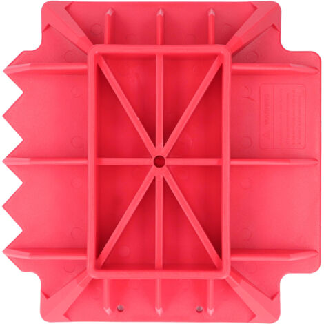 Jack Alleviate Base Pad en nylon dur rouge dentelé de remplacement pour XTREME OffRoad Rescue (1/5)