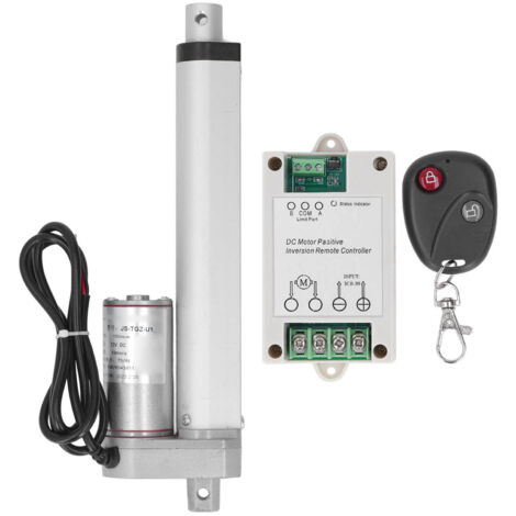 Actionneur électrique 12VDC 750N, moteur à course de 150mm, mouvement linéaire pour système de levage, contrôleur blanc et télécommande (1/5)