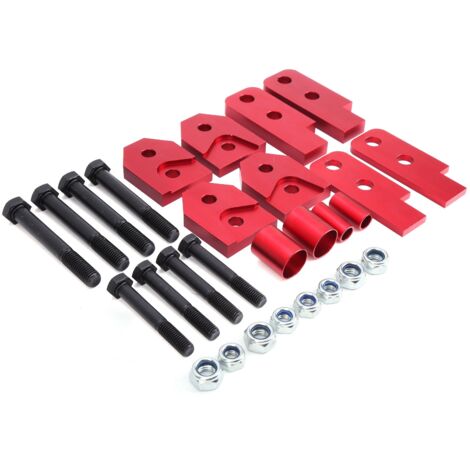 Kit de levage complet ATV 2 pouces, outil de levage de véhicule tout-terrain rouge adapté pour Yamaha Rhino 450/660/700 (1/5)