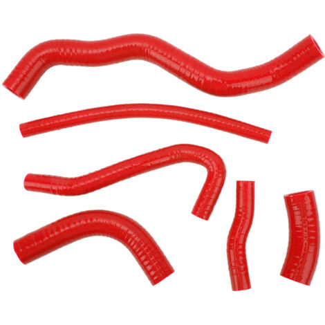 Kit de remplacement de tuyau de refroidissement en Silicone pour tuyau de refroidissement de radiateur pour Suzuki DRZ400S DRZ400SM rouge (1/5)