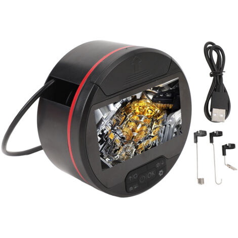 Endoscope 8mm haute définition, écran 4.3 pouces, caméra d'inspection étanche IP67 pour tuyaux de moteur de voiture, ligne de climatisation (1/5)