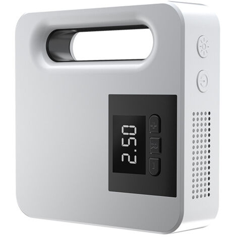 Pompe de compresseur d'air de gonfleur de pneu 12V, affichage numérique, lumière LED Portable pour voiture blanche (1/5)