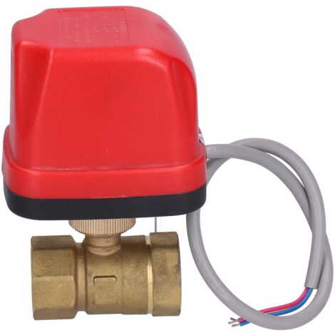 Robinet à bille électrique motorisé en laiton, équipement industriel CWX50PCR02AC220VDN20 (1/5)