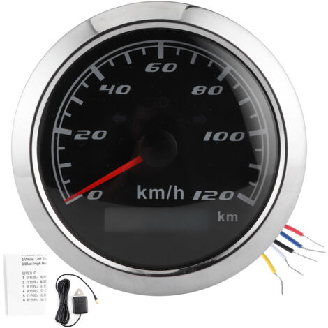 Compteur de vitesse GPS 932V 3,3 pouces, 120Km H, jauge antibuée étanche IP67 pour voiture et moto (1/5)