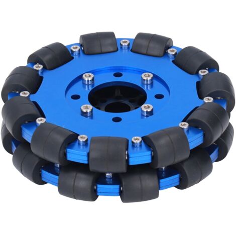 Composant de moyeu omnidirectionnel en alliage d'aluminium, roue Omni 5 pouces, pour Robot jouet bricolage (double combinaison) UM5604-0014-0127 (1/5)