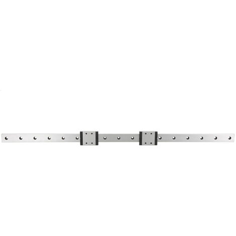 Rail de guidage linéaire Miniature LMLF18B-500-2R, 2 pièces, bloc coulissant 500mm x 18mm (1/5)