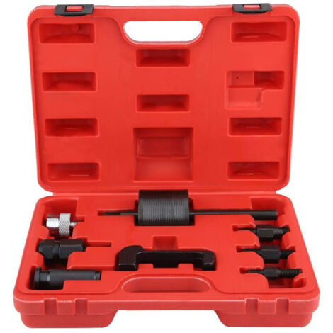 Kit d'extraction d'injecteur, extracteur en acier au carbone avec marteau de 13,8 pouces de long, 8 pièces de remplacement pour voiture à moteur diesel Mercedes Benz CDI 611 612 646 647 648 (1/5)