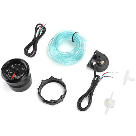 Manomètre de pression Turbo pour voiture, 2 pouces, 2 bars, 12V, affichage coloré, pièces universelles modifiées (1/5)