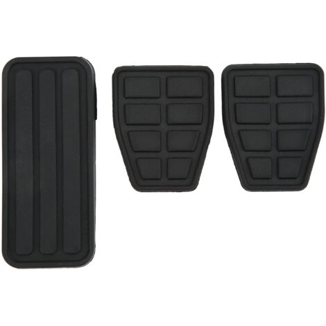 Kit de plaquettes de pédale d'accélérateur et de frein d'embrayage, 3 pièces, en caoutchouc noir, remplacement Flexible et résistant à l'usure pour transporteur T4 1990 – 2003 (1/5)